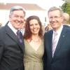 Bernd Ruf und Melanie Reveriego (beide Schulleiter der Parzivalschule) mit Christian Wulff in Berlin.