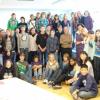 Deutsche und französische Schüler in Bruchsal.