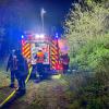Flächenbrand in Neureut am 9. April.