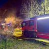 Flächenbrand in Neureut am 9. April.