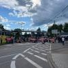 Die Letzte Generation veranstaltete am 25. Mai vor dem Karlsruher Heizkraftwerk eine Mahnwache.