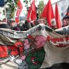 Demonstration gegen das "Nationale Zentrum" Rössle in Söllingen im Oktober 2010.