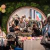 Der nächtliche Kram und Krach Flohmarkt in Karlsruhe.