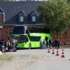 Polizei-Großkontrolle auf A5 und A8 am 13. Oktober 2024.