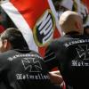 Neonazis bei einem NPD-Aufmarsch