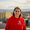 Dorothee Scheidtweiler und ihr Team planen für die Brauerei Hatz-Moninger eine Rooftop-Bar.