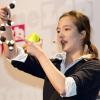 Sie hat Baden-Württemberg beim nationalen FameLab-Finale vertreten: KIT-Studentin Isabelle Steinke.