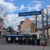 Müll-Sammelstelle Rintheimer Hauptstraße.