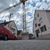 Baustelle in der Rintheimer Hauptstraße.