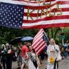 In New York blieben einige Demonstranten nach dem Ende der Protestaktion noch in Manhattan. In New York blieben einige Demonstranten nach dem Ende der Protestaktion noch in Manhattan.
