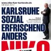 Eines der vier Wahlplakate von Niko Fostiropoulos, OB-Kandidat der Linken.