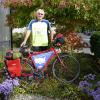 Manfred Grimme mit seinem Fahrrad - am 9. Januar startet er in die USA.