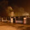 Brand einer Lagerhalle in Bad Schönborn.