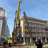 Die Baustelle zur Kombilösung an der Lammstraße