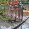 Wassermassen überrollten die Spielanlagen und drangen in die Keller der Kindertagesstätten ein.