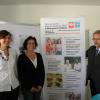 (v.l.n.r.) Silke Morlok vom Diakonischen Werk Karlsruhe, Iria Villhauer, Teamleiterin des ÖMD und Hans-Gerd Köhler vom Caritasverband Karlsruhe.