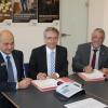 Oberbürgermeister Johannes Arnold, Landrat Christoph Schnaudigel, und Bürgermeister Franz Masino gaben gemeinsam den Startschuss für die 115. Oberbürgermeister Johannes Arnold, Landrat Christoph Schnaudigel, und Bürgermeister Franz Masino gaben gemeinsam den Startschuss für die 115.