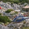 Ein Helikopter der deutschen Bundespolizei landet am Untersberg. Foto: N. Armer