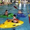 An den "Spieltagen" des Karlsruher Fächerbads können sich Kinder und Jugendliche austoben und das Schwimmabzeichen machen.
