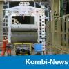 "Blick zurück" - am Ende der Tunnelmaschine werden die einzelnen Bauteile angeliefert.