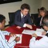 OB Frank Mentrup beim Besuch einer Karlsruher Delegation in der indischen Stadt Pune.