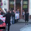 Die Spitze des Pegida-Zugs.