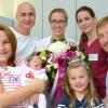 Die kleine Lilou Luna Gruhn ist die 1.000te Geburt in den St. Vincentius Kliniken.