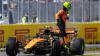 Nach dem Unfall war der McLaren von Lando Norris nur noch Schrott.