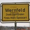 Ortsschild Wernfeld