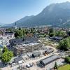 Die Bauarbeiten an der Therme in Oberstdorf neigen sich dem Ende zu.
