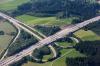 Am Autobahndreieck Allgäu hat ein Autofahrer gewendet.