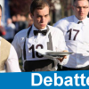 Servicekräfte - hier bei einem "Kellnerlauf" (Symbolbild)