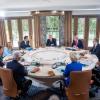 Haben sich überraschend auf eine gemeinsame Erklärung zum Nahost-Konflikt geeinigt: Donald Trump und die anderen Teilnehmer des G7-Gipfels in Kanada.