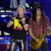 Sänger Axl Rose (links) und Gitarrist Slash von der Band Guns N' Roses sind ein Wirtschaftsfaktor für die Stadt München.