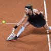 Laura Siegemund aus Deutschland spielt gegen Strycova aus Tschechien.