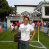 Edgar Schmitt alias "Euro-Eddy", hier noch als Trainer in Busenbach nach einem Benefizspiel gegen Mönchengladbach.