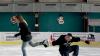 Beim Bladeshake verhaken sich zwei Freestyler mit den Schlittschuhen und erzeugen durch gegenseitiges Ziehen eine Rückwärtsfahrt.
Das geht natürlich auch mit den Händen.
Das Zuhause der Karlsruher Ice Freestyler ist der Eistreff Waldbronn. Hier üben die fünf Freestyler meist zweimal pro Woche, oft den ganzen Tag.
Eistreff Waldbronn Beim Bladeshake verhaken sich zwei Freestyler mit den Schlittschuhen und erzeugen durch gegenseitiges Ziehen eine Rückwärtsfahrt.
Das geht natürlich auch mit den Händen.
Das Zuhause der Karlsruher Ice Freestyler ist der Eistreff Waldbronn. Hier üben die fünf Freestyler meist zweimal pro Woche, oft den ganzen Tag.
Eistreff Waldbronn