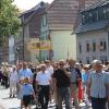 Die Fronleichnamsprozession durch die Altstadt von Gerolzhofen war gut besucht.