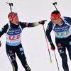 Kamen in der Single-Mixed-Staffel auf Platz sechs: Sophia Schneider und Philipp Nawrath.