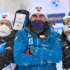 Biathlon-Trainer Siegfried Mazet (M) wurde vor dem Weltcup in Le Grand-Bornand positiv auf das Coronavirus getestet.