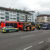 Unfall an der Rheinstraße: Pkw stößt mit Bahn zusammen