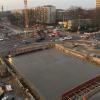 Deckel drauf: Die oberste Decke auf dem Kombibauwerk am Ettlinger Tor ist betoniert.