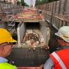 Schon ein Tunnel: Zwischen Lammstraße und Ritterstraße ist die Tunneldecke schon bald komplett.