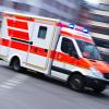 Ein Rettungswagen im Einsatz.