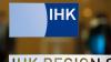 Das Logo der Industrie- und Handelskammer (IHK) Region Stuttgart, aufgenommen am Hauptgebäude der IHK. Foto: Marijan Murat/Archivbild