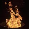 Ein Osterfeuer lodert.
