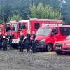 Einsatzkräfte der Berufsfeuerwehr Karlsruhe, der Abteilung ABC-Zug und der Freiwilligen Feuerwehr aus den Abteilungen Neureut, Knielingen, Durlach, Bulach und Daxlanden helfen vor Ort in den vom Hochwasser getroffenen Regionen in Rheinland-Pfalz