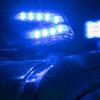 Blaulicht auf einem Polizeifahrzeug.