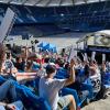 Fans bei der Mitgliederversammlung des HSV. Fans bei der Mitgliederversammlung des HSV.