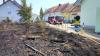 Wieder Flächenbrand in Stutensee: Flammen werden kurz vor Wohngebiet gestoppt